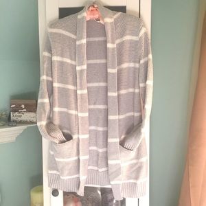 athleta striped sweater